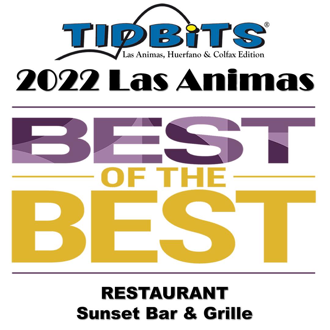 Sunset Bar & Grille voted best restaurant in Trinidad, Colorado